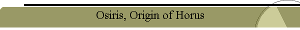 Osiris, Origin of Horus