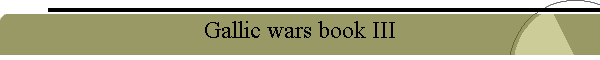 Gallic wars book III