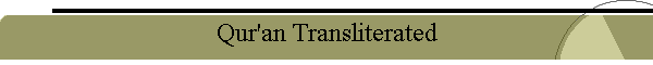 Qur'an Transliterated