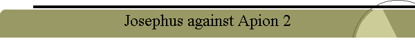 Josephus against Apion 2