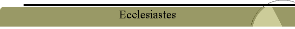 Ecclesiastes