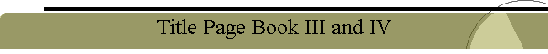 Title Page Book III and IV